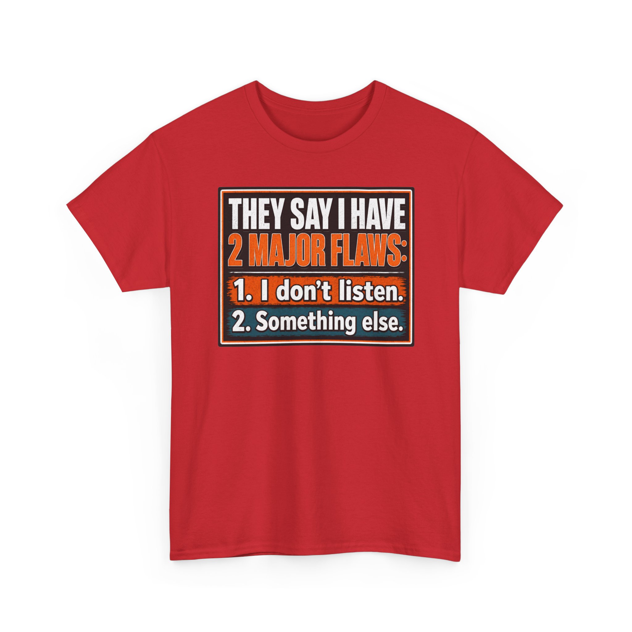 They Say I Have Two Major Flaws – Black Mug – Something About Listening - Image 20