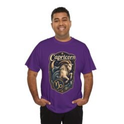 Capricorn Zodiac - Unisex T-Shirt – Sea-Goat, Astrology and Earth Sign - Image 3