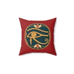 Eye of Horus - Faux Suede Pillow – Ancient Egyptian Symbol Home Décor - Image 3