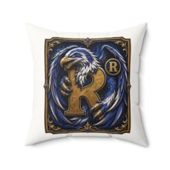 Alternative view of House of Eagle – Faux Suede Throw Pillow – Wizarding School Comfort for Curious Minds