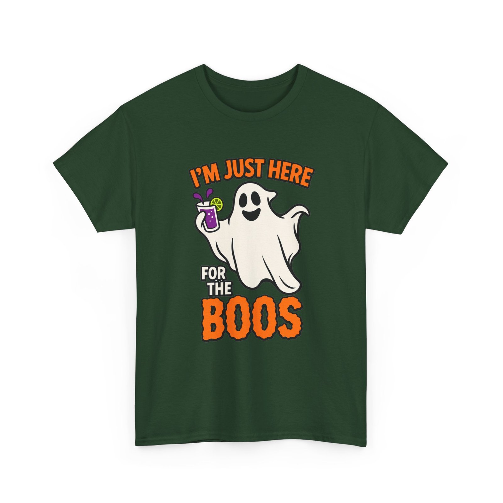 I’m Just Here for the Boos - Unisex T-Shirt – Funny Ghost Halloween - Image 14