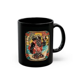 Krampus Island – Black 11oz or 15oz Mug – Naughty Never Looked So Chill