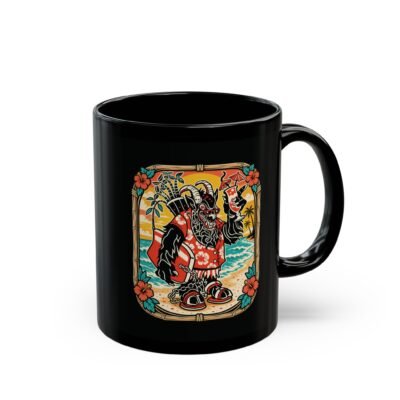 Krampus Island – Black 11oz or 15oz Mug – Naughty Never Looked So Chill