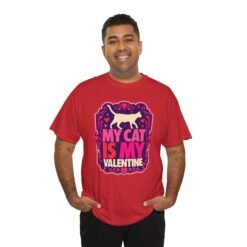My Cat Is My Valentine - Unisex T-Shirt – True Love Has Whiskers - Image 5
