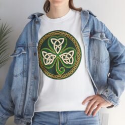 Celtic Knot Shamrock – Unisex T-Shirt - Image 5