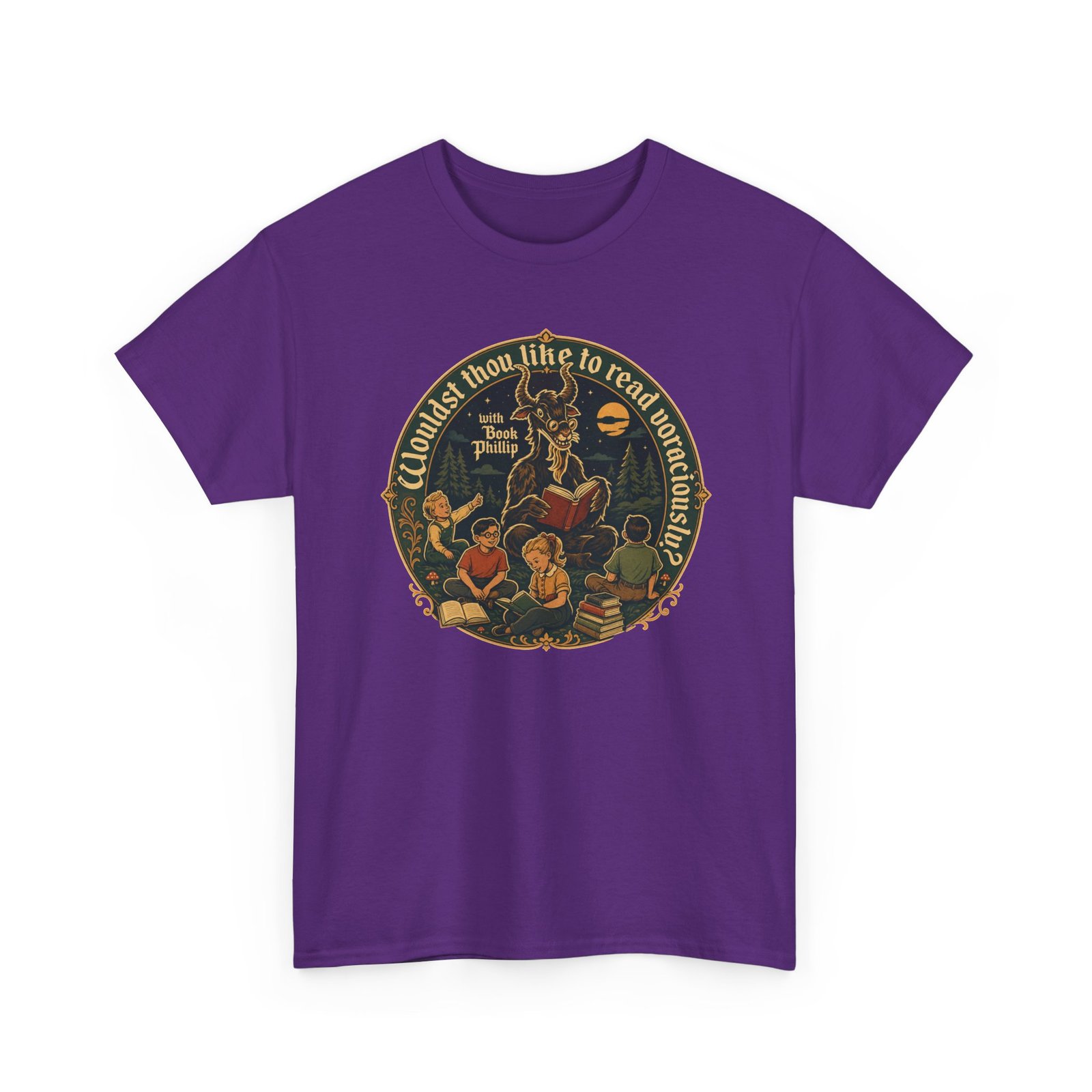 Wouldst Thou Like to Read Voraciously with Book Philip? – Unisex T-Shirt – Folk Horror for Bookworms - Image 20