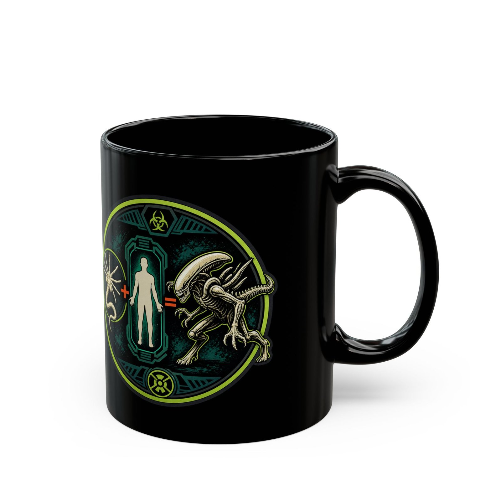 Alien Math - Black Mug – Fuel Up with Xenomorph Logic - Image 3