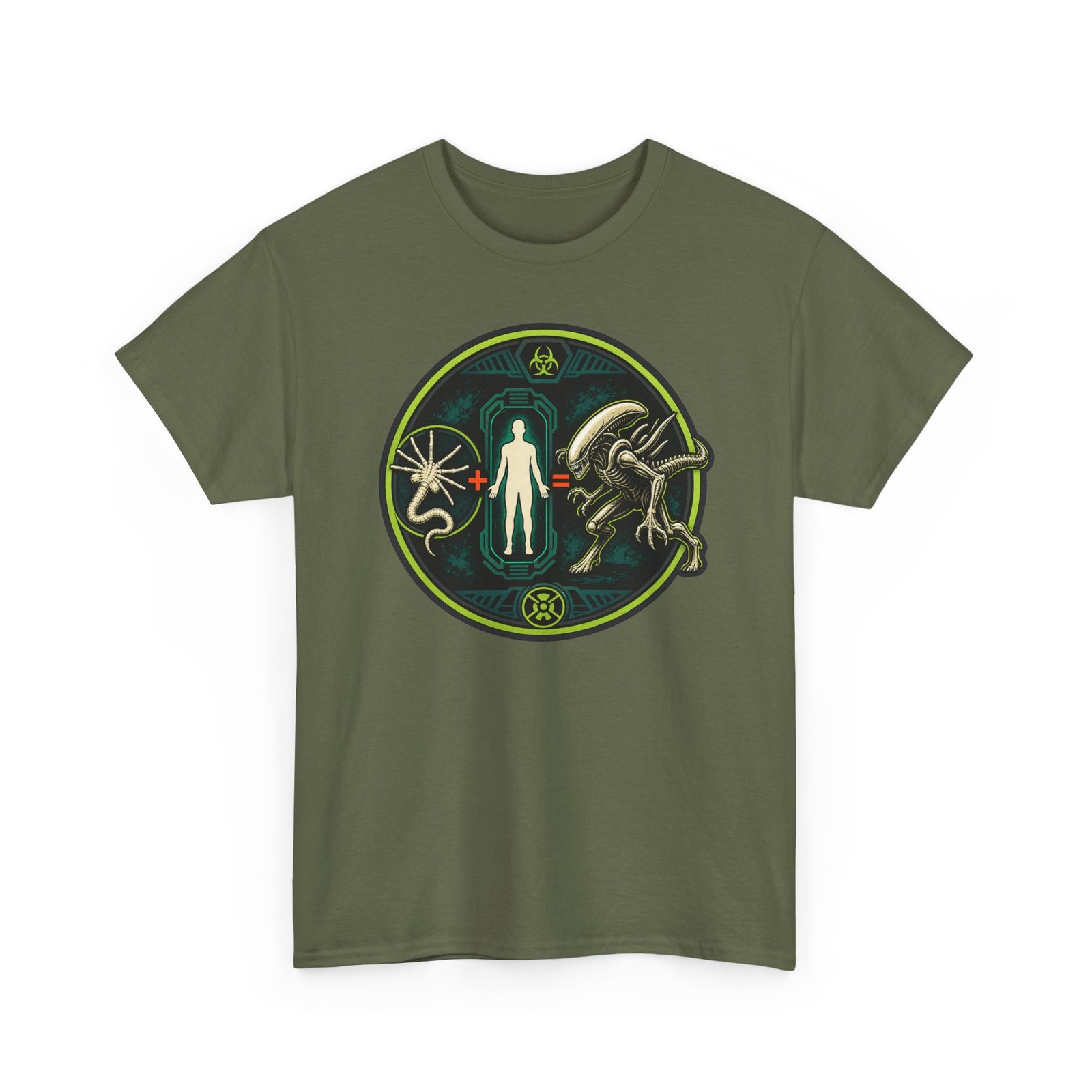 Alien Math – Unisex T-Shirt – Facehugger + Human = Xenomorph - Image 12