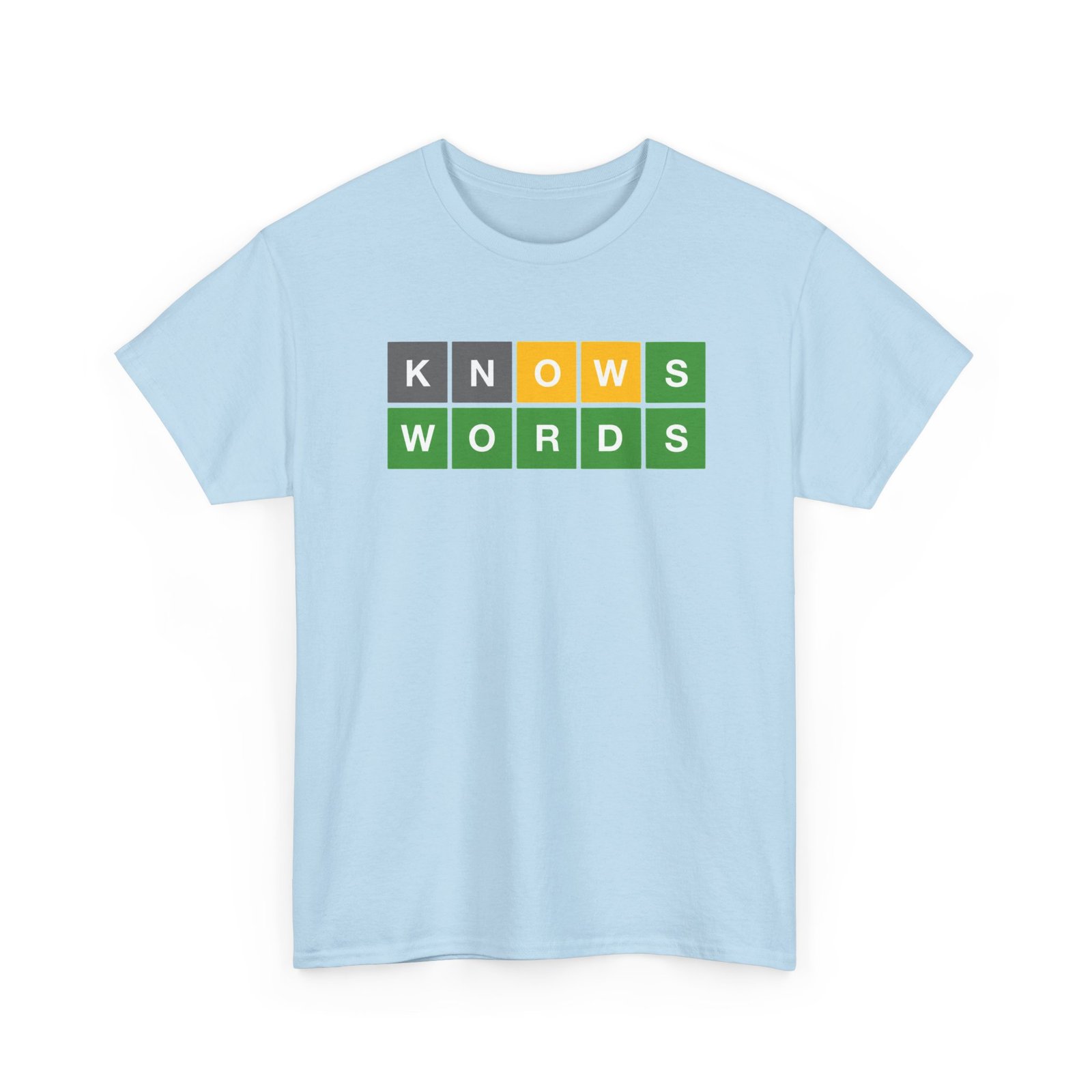 KNOWS WORDS - Unisex T-Shirt – Funny Word Puzzle, Vocabulary and Word Nerd - Image 15