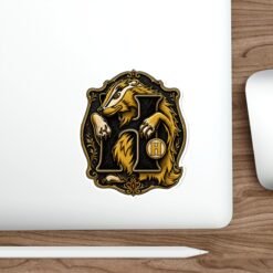 Alternative view of House of Badger – Outdoor Sticker – Wizarding School Loyalty Wherever You Go