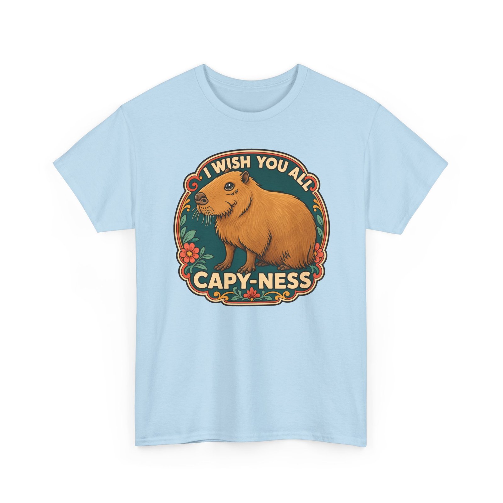 I Wish You All Capy-ness – Unisex T-Shirt – Maximum Chill, Maximum Cute - Image 23
