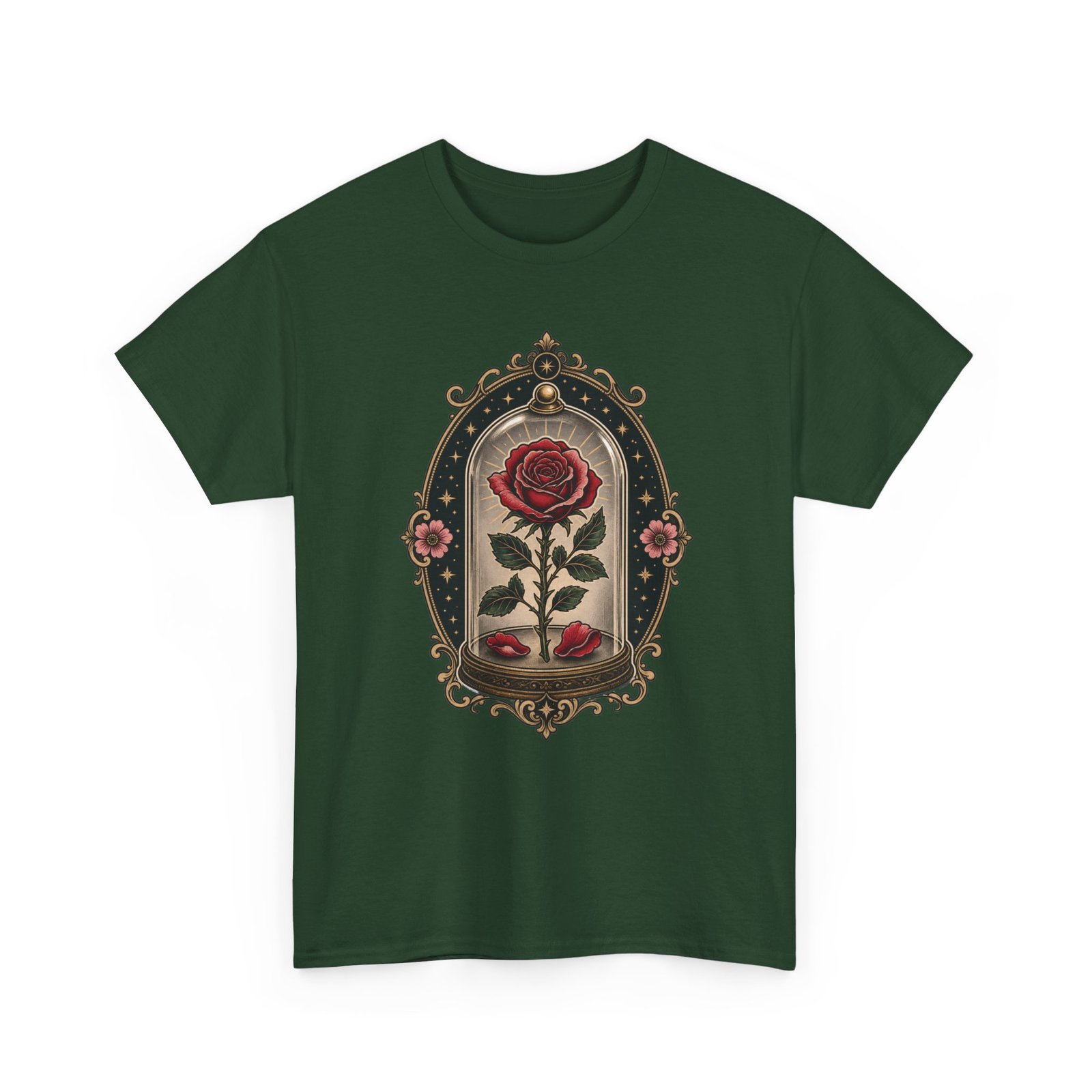 Enchanted Rose - Unisex T-Shirt – Timeless Beauty, Captured in Glass - Image 26