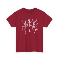 Dancing Skeletons - Unisex T-Shirt – Funny Halloween Skeleton Dance - Image 23
