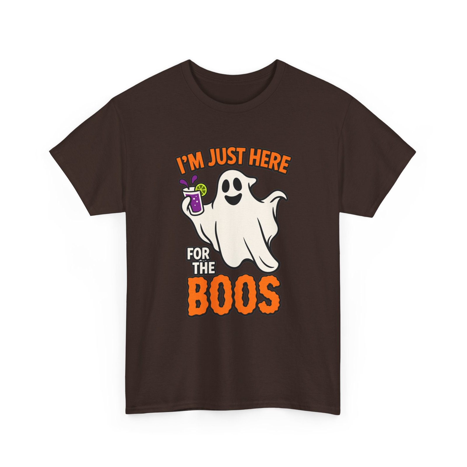 I’m Just Here for the Boos - Unisex T-Shirt – Funny Ghost Halloween - Image 12