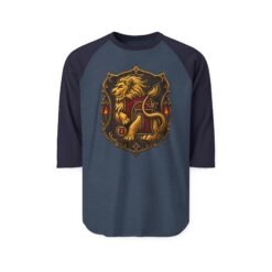House of Lion – Unisex Raglan T-Shirt – Wizarding School Courage Meets Game-Day Style - Image 14