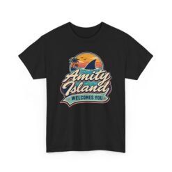 Amity Island Welcomes You – Unisex T-Shirt – Beaches Open, Probably - Image 11
