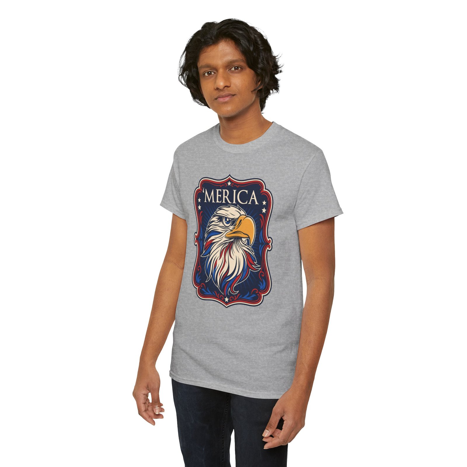 ’Merica - Unisex T-Shirt – Bald Eagle, Big Attitude - Image 11