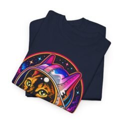 Space Cat – Unisex T-Shirt – Paws Off, I’m on a Mission - Image 4
