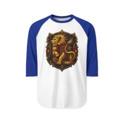 House of Lion – Unisex Raglan T-Shirt – Wizarding School Courage Meets Game-Day Style - Image 13