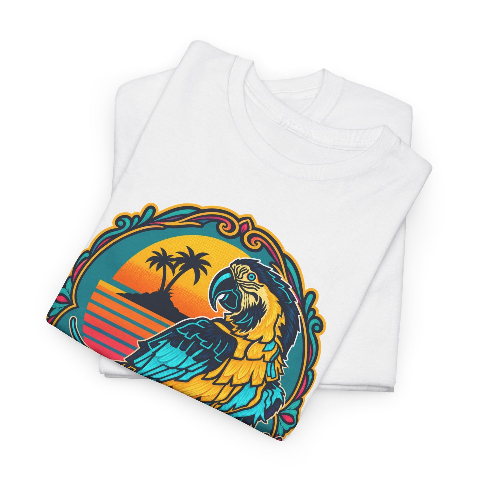 Retro Macaw - Unisex T-Shirt – Paradise Has Feathers - Image 10