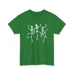 Dancing Skeletons - Unisex T-Shirt – Funny Halloween Skeleton Dance - Image 16