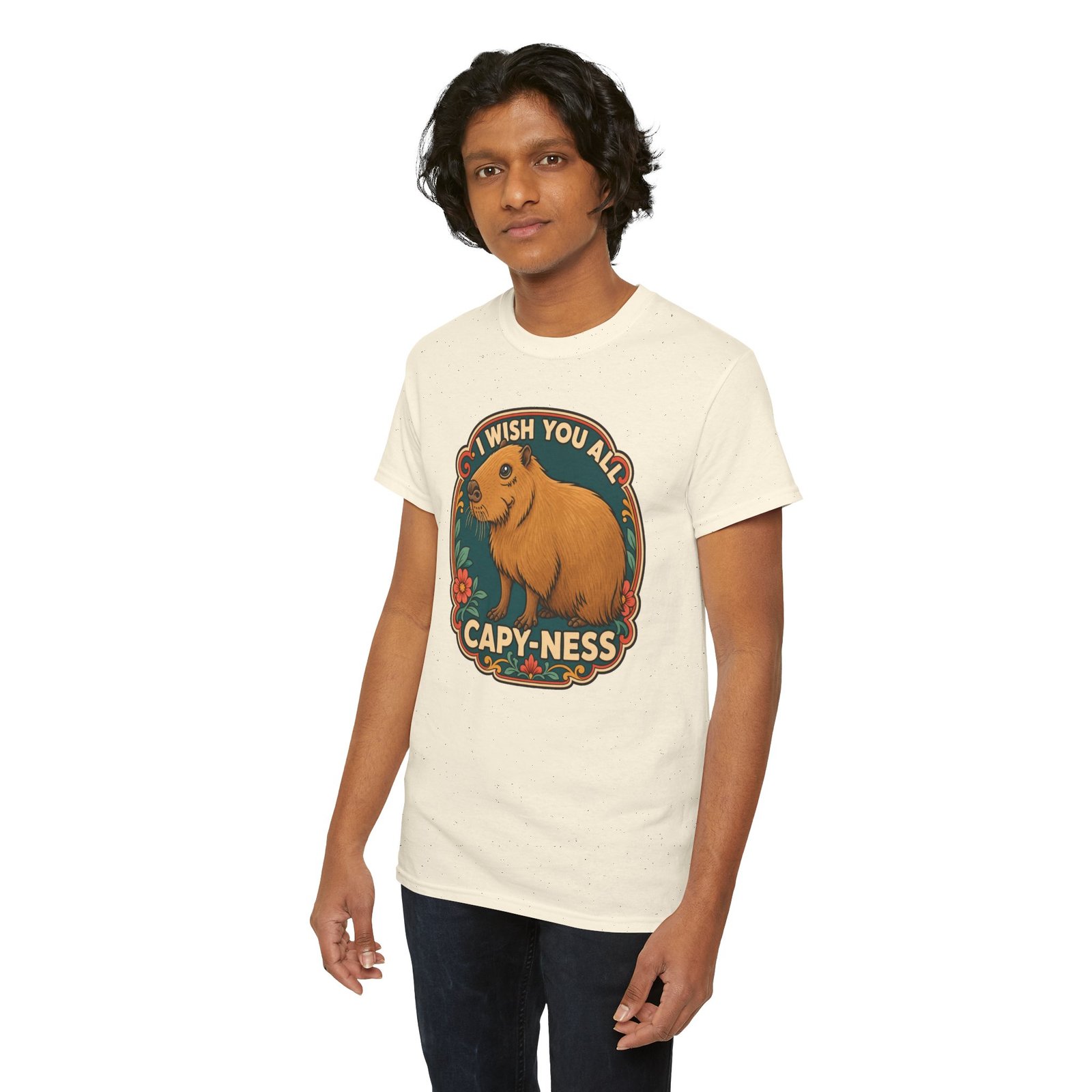 I Wish You All Capy-ness – Unisex T-Shirt – Maximum Chill, Maximum Cute - Image 11