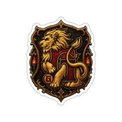 House of Lion – Outdoor Sticker – Wizarding School Courage That Sticks