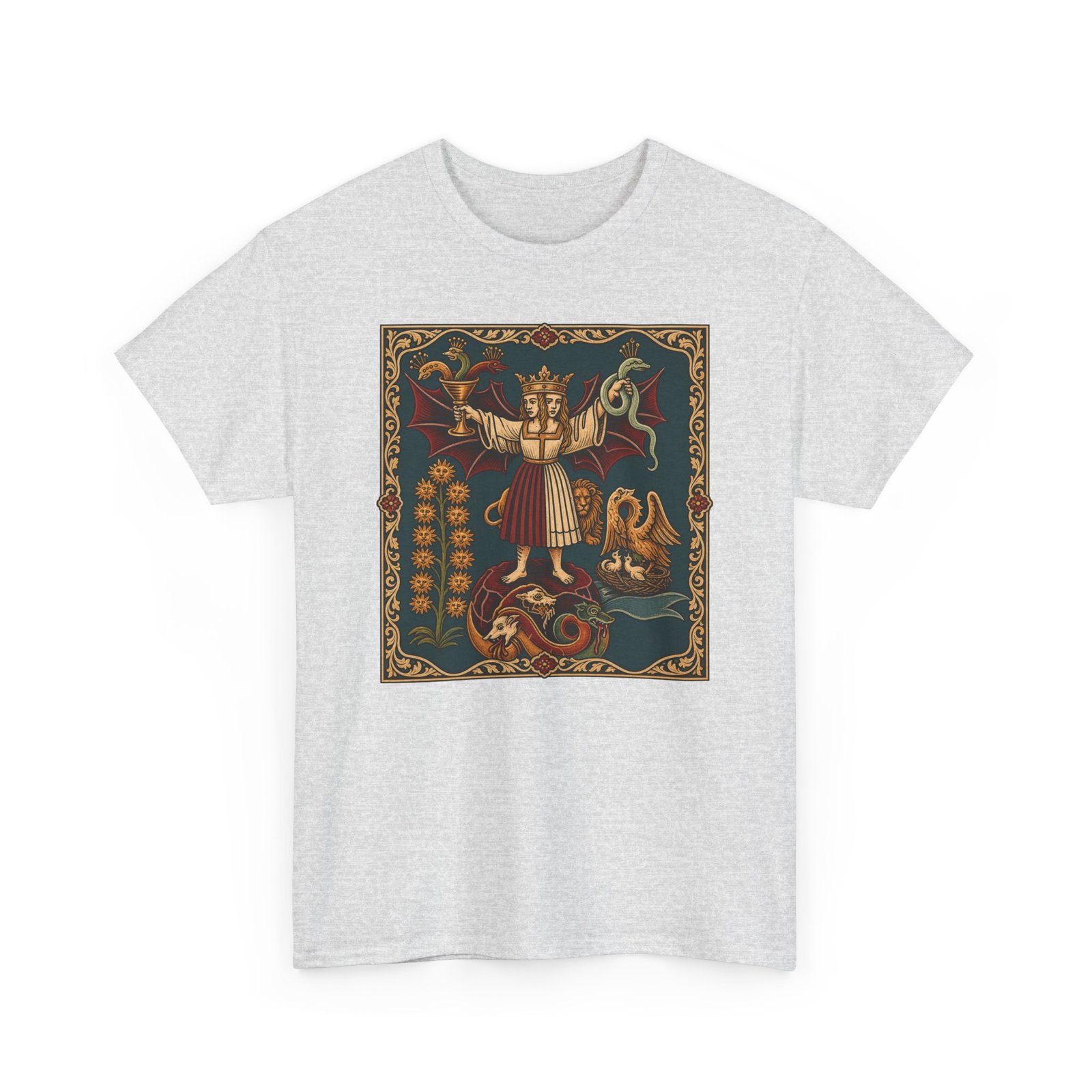 Medieval Alchemy – Unisex T-Shirt – Ancient Symbols & Arcane Knowledge - Image 11