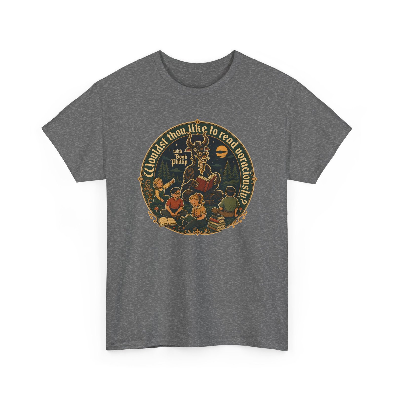 Wouldst Thou Like to Read Voraciously with Book Philip? – Unisex T-Shirt – Folk Horror for Bookworms - Image 17