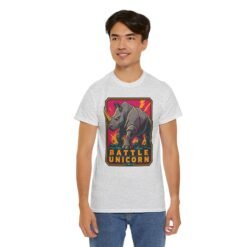 Battle Unicorn - Unisex T-Shirt – Funny Rhino - Fantasy Animal - Image 12