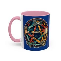 Rock Paper Scissors Lizard LLAP – Color Accent 11oz or 15oz Mug – Sip Long and Prosper - Image 22
