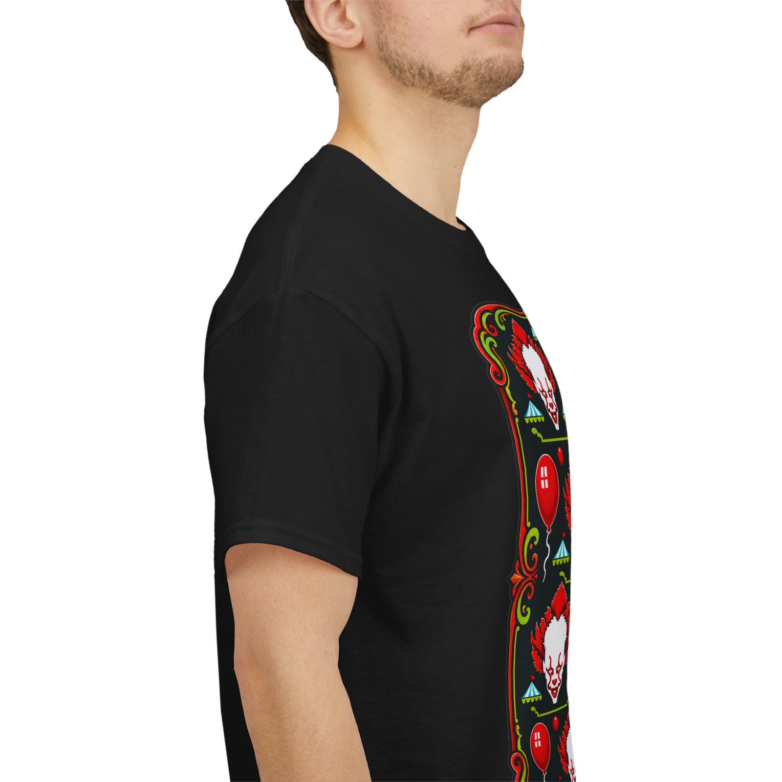 Scary Clown Halloween Christmas – Unisex T-Shirt – From Spooky Season to Scary Christmas - Image 15