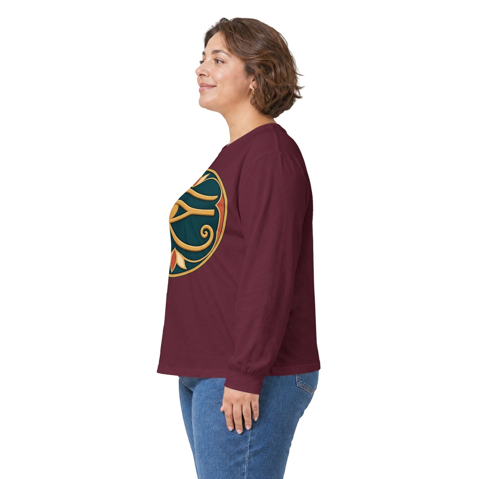 Eye of Horus - Unisex Long Sleeve T-Shirt – Ancient Egyptian Symbol, Timeless Style - Image 4