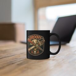 Groovy - Black Mug – Hail to the Caffeine, Baby - Image 6