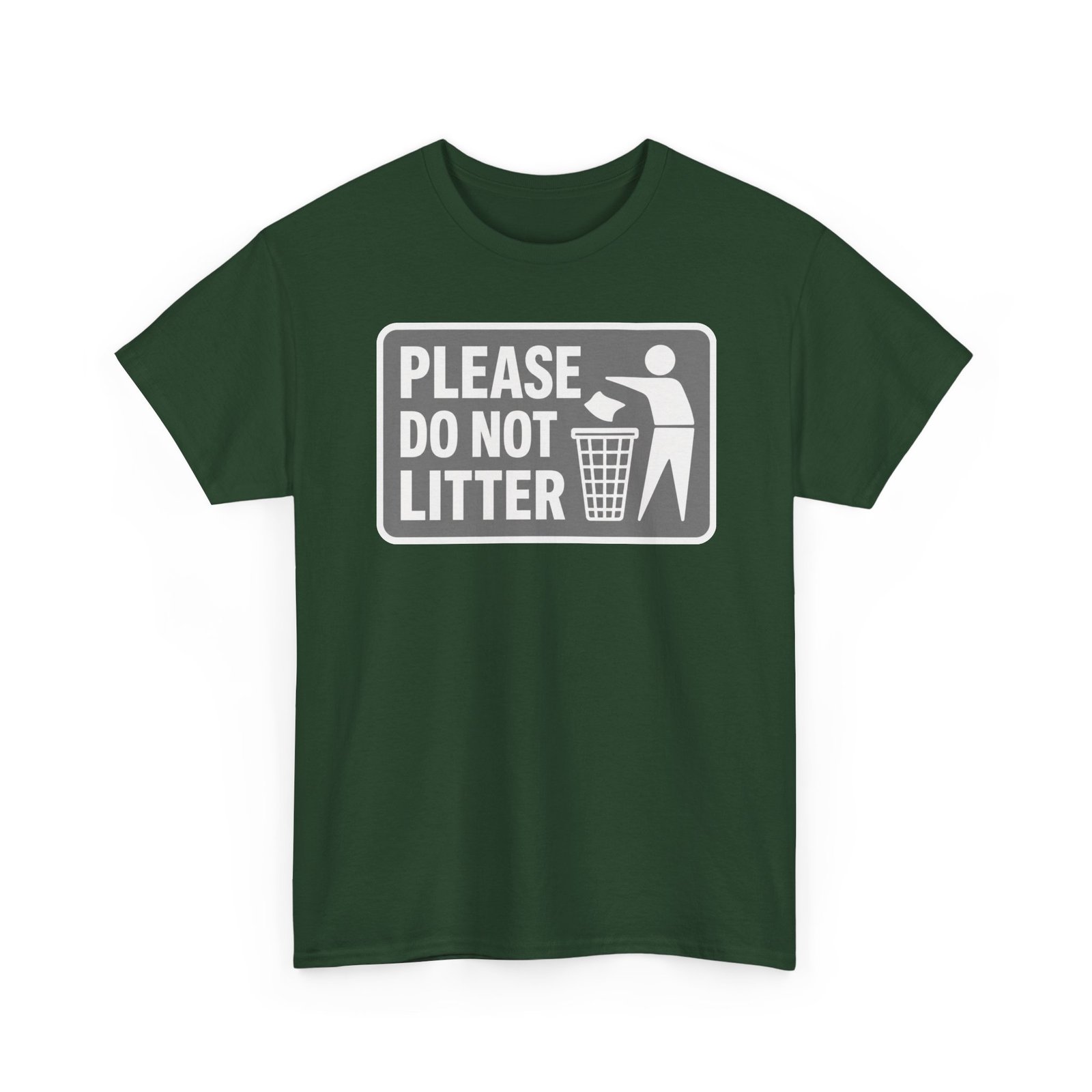 Please Do Not Litter – Unisex T-Shirt – Keep It Clean, People - Image 16