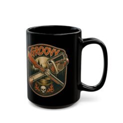 Groovy - Black Mug – Hail to the Caffeine, Baby - Image 8