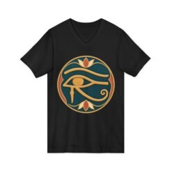 Eye of Horus - Unisex V-Neck T-Shirt – Ancient Symbol, Modern Edge - Image 10