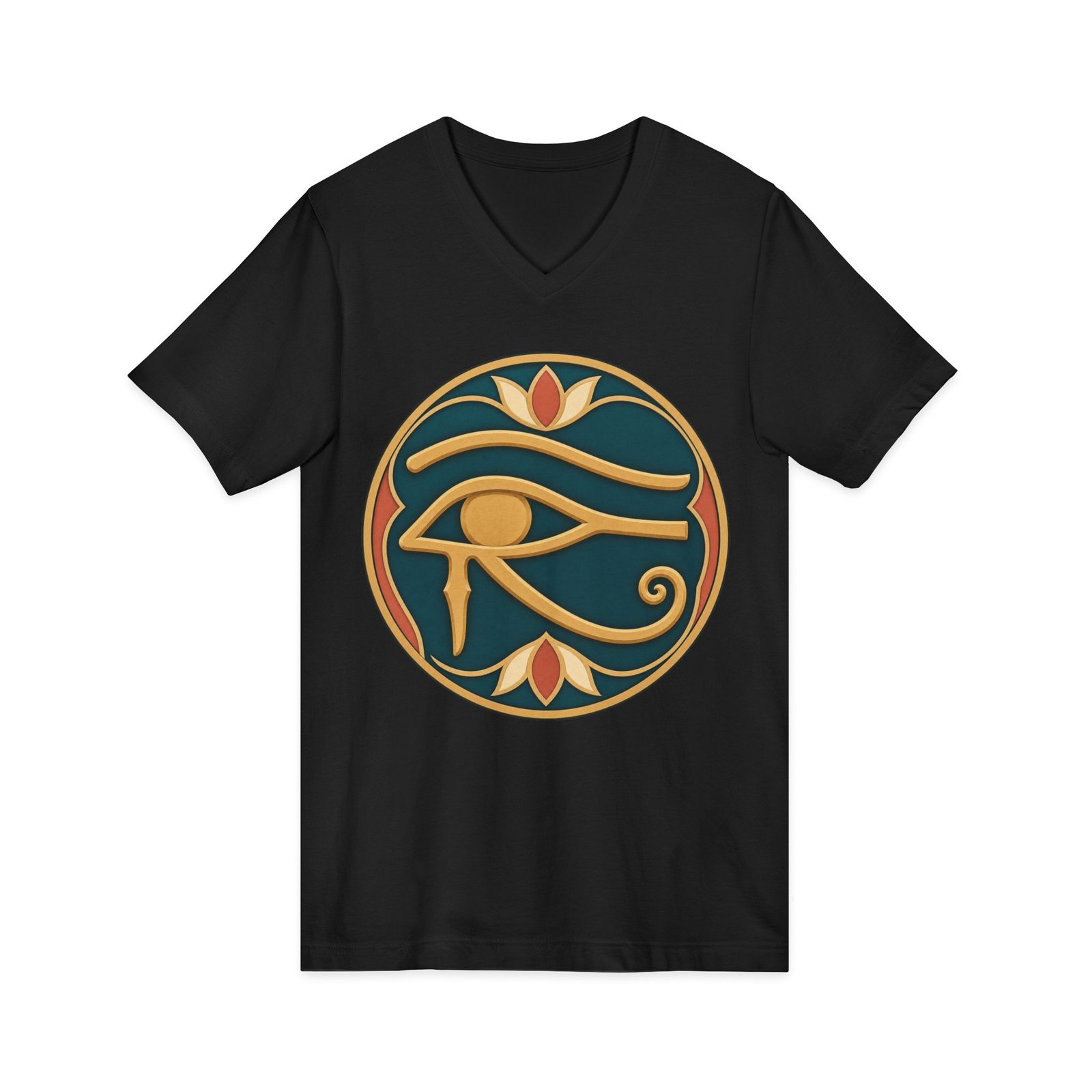 Eye of Horus - Unisex V-Neck T-Shirt – Ancient Symbol, Modern Edge - Image 10