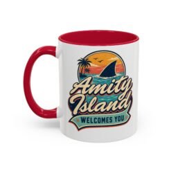 Amity Island Welcomes You – Color Accent Mug – Coffee With a Bite - Image 28