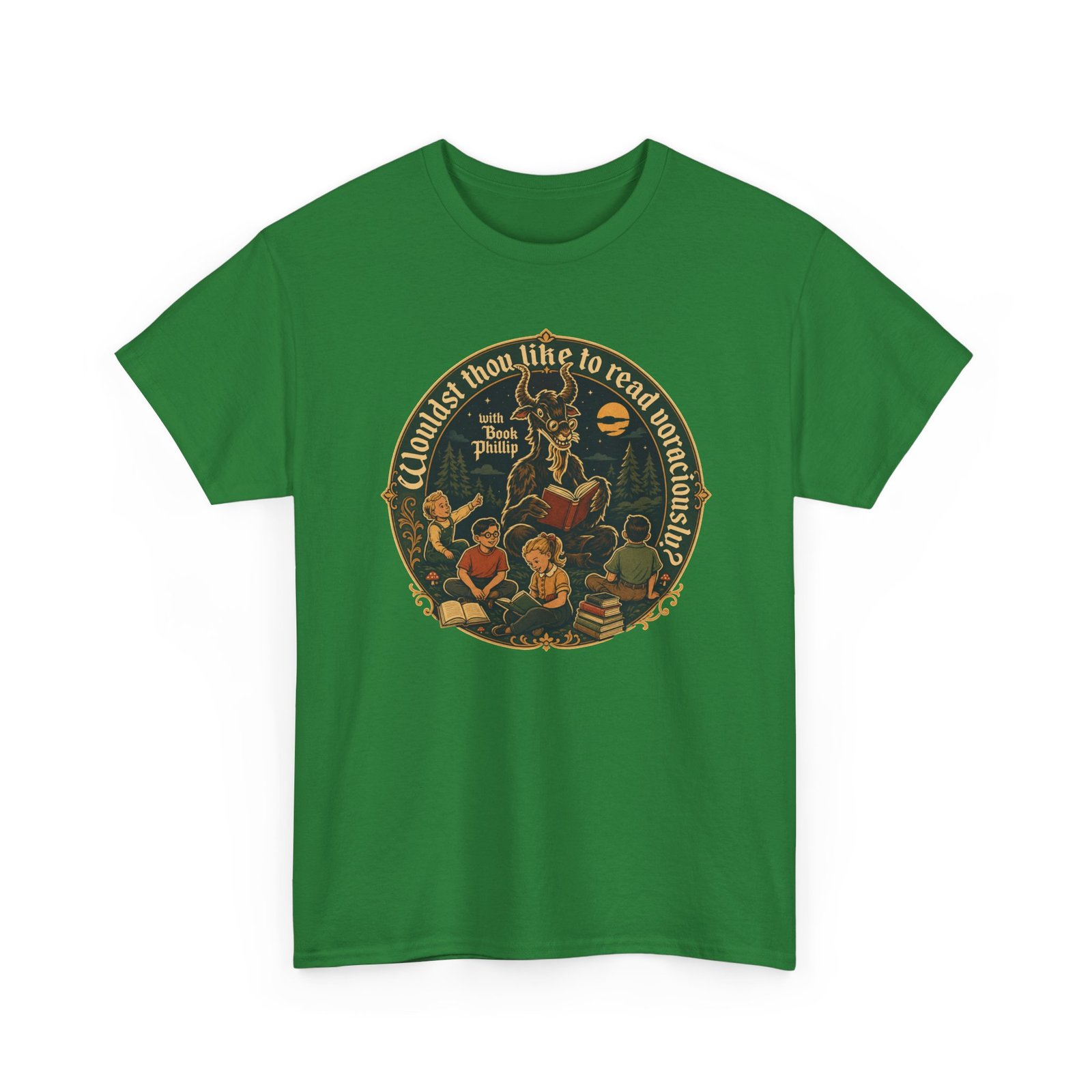 Wouldst Thou Like to Read Voraciously with Book Philip? – Unisex T-Shirt – Folk Horror for Bookworms - Image 14