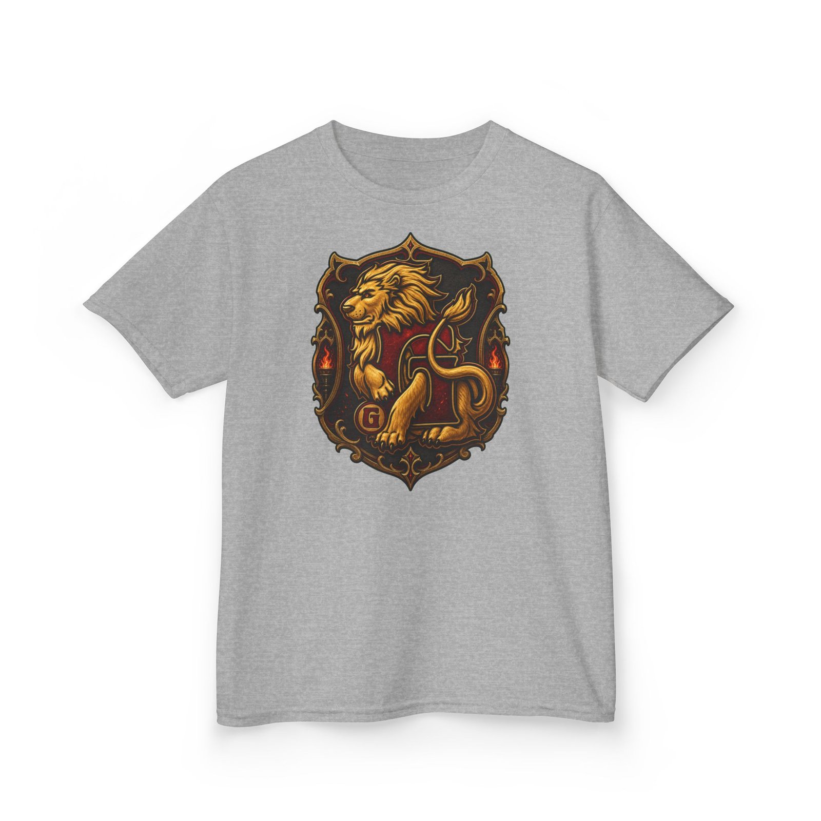 House of Lion – Kids Unisex T-Shirt – Young Wizards with Courage to Spare - Image 9