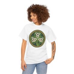 Alternative view of Celtic Knot Shamrock – Unisex T-Shirt