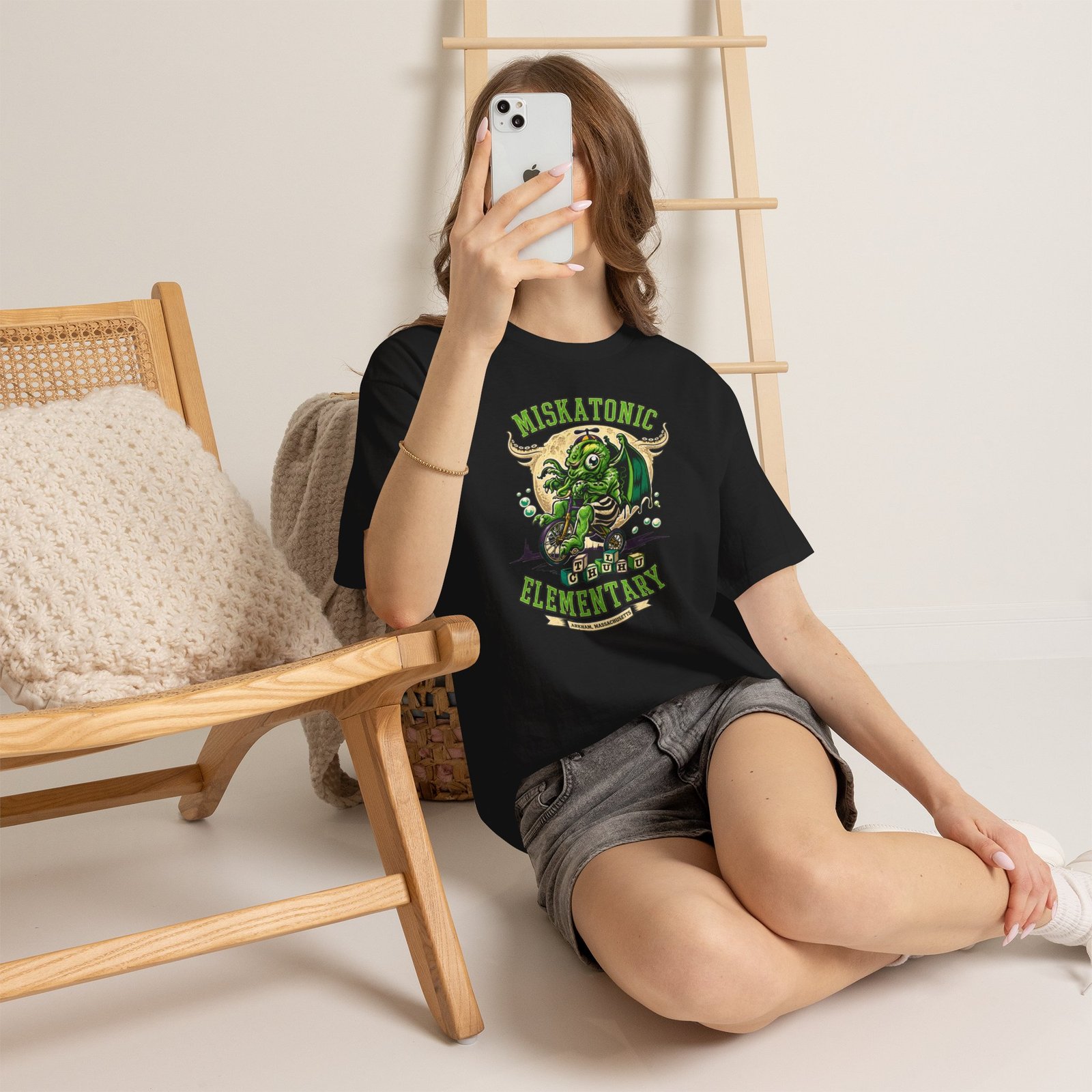 Miskatonic Elementary – Unisex T-Shirt – Arkham’s Littlest Horror Tshirt - Image 4