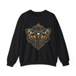 Deathshead Moth - Unisex Sweatshirt – Dark Elegance Meets Everyday Comfort