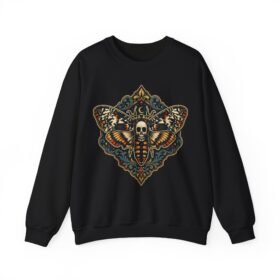 Deaths-head Moth - Unisex Sweatshirt – Dark Elegance Meets Everyday Comfort