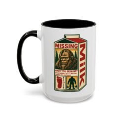 Missing Bigfoot – Color Accent 11oz or 15oz Mug – Have You Seen This Sasquatch? - Image 8