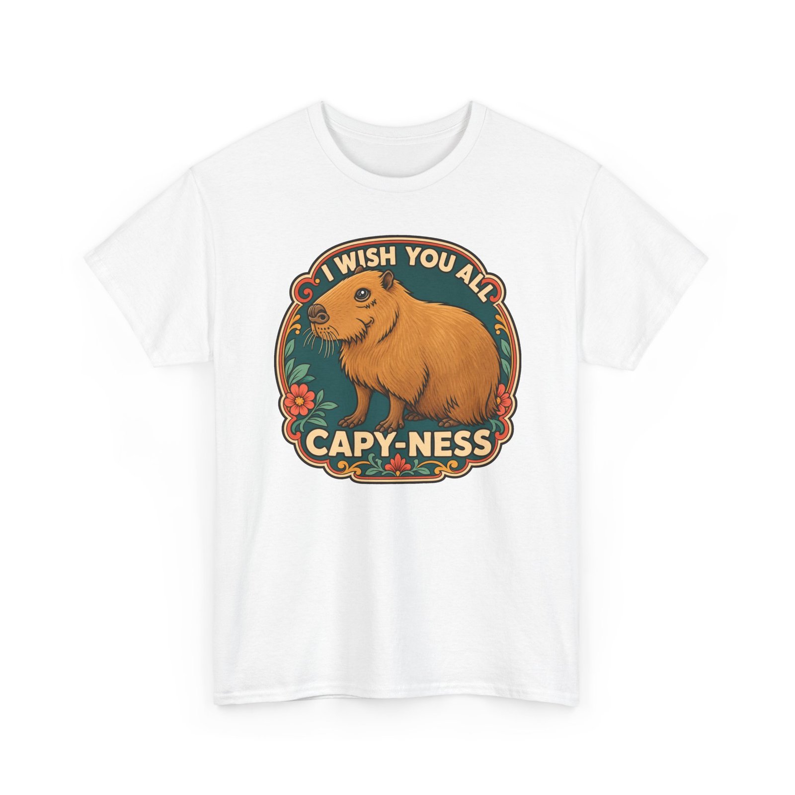 I Wish You All Capy-ness – Unisex T-Shirt – Maximum Chill, Maximum Cute - Image 18