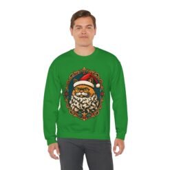 Santa Claws – Unisex Sweatshirt – Meowy and Bright - Image 6