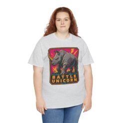 Battle Unicorn - Unisex T-Shirt – Funny Rhino - Fantasy Animal - Image 9