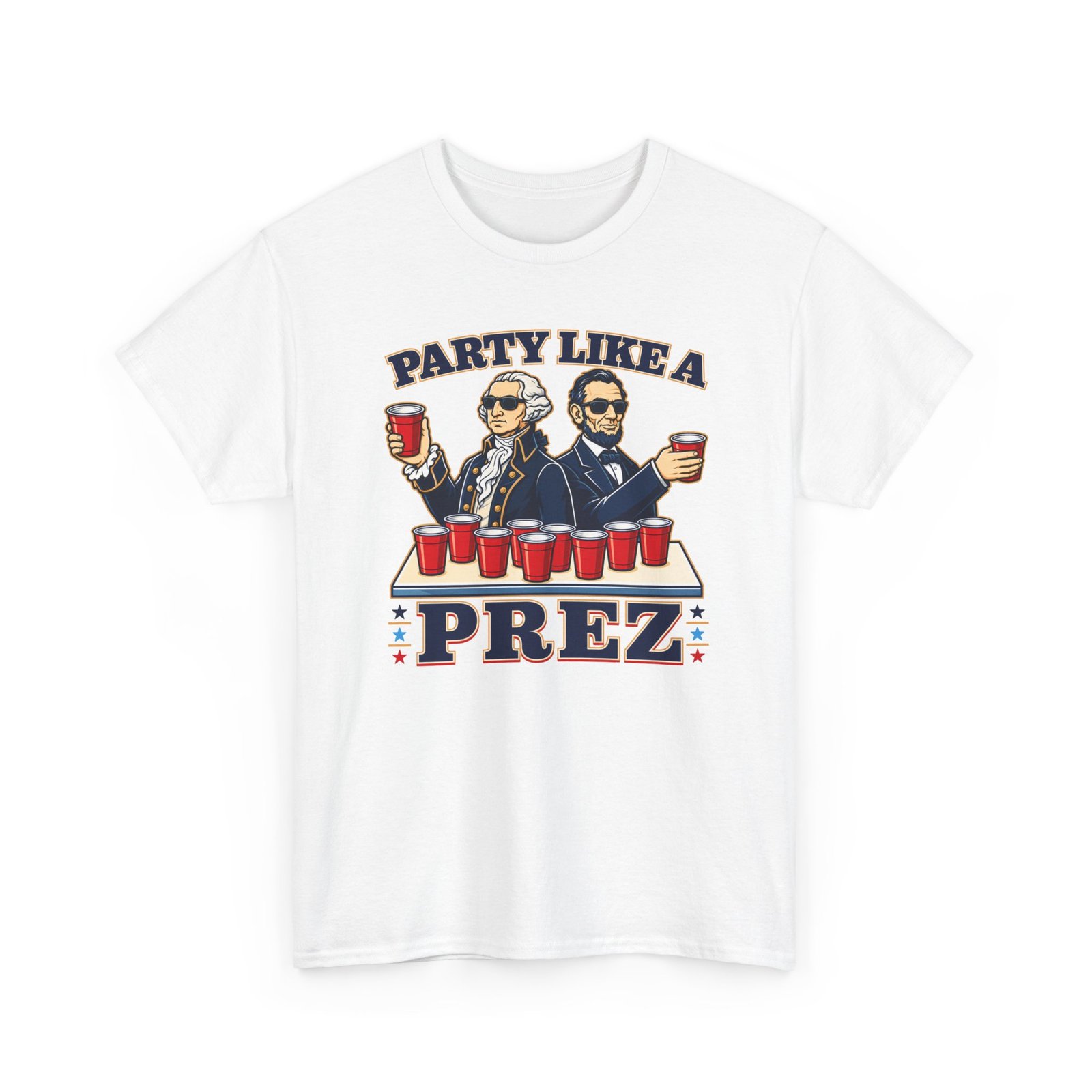 Party Like a Prez – Unisex T-Shirt – Founding Fathers Gone Wild